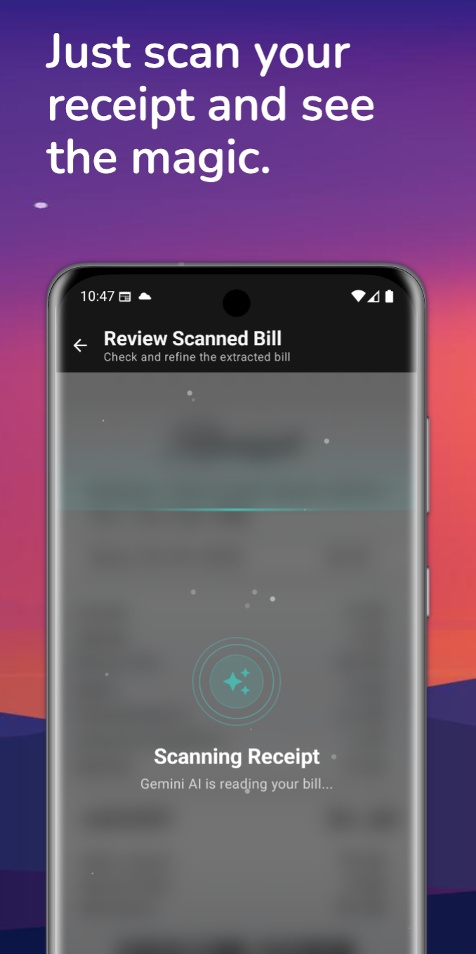 FairShare AI receipt scanning